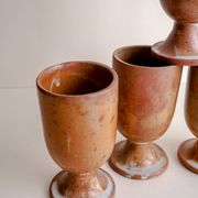 Set of 4 Mazagran stoneware mugs