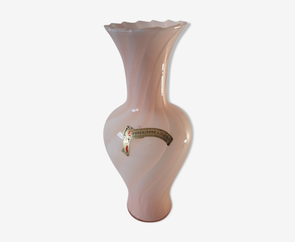 Vase opaline rose