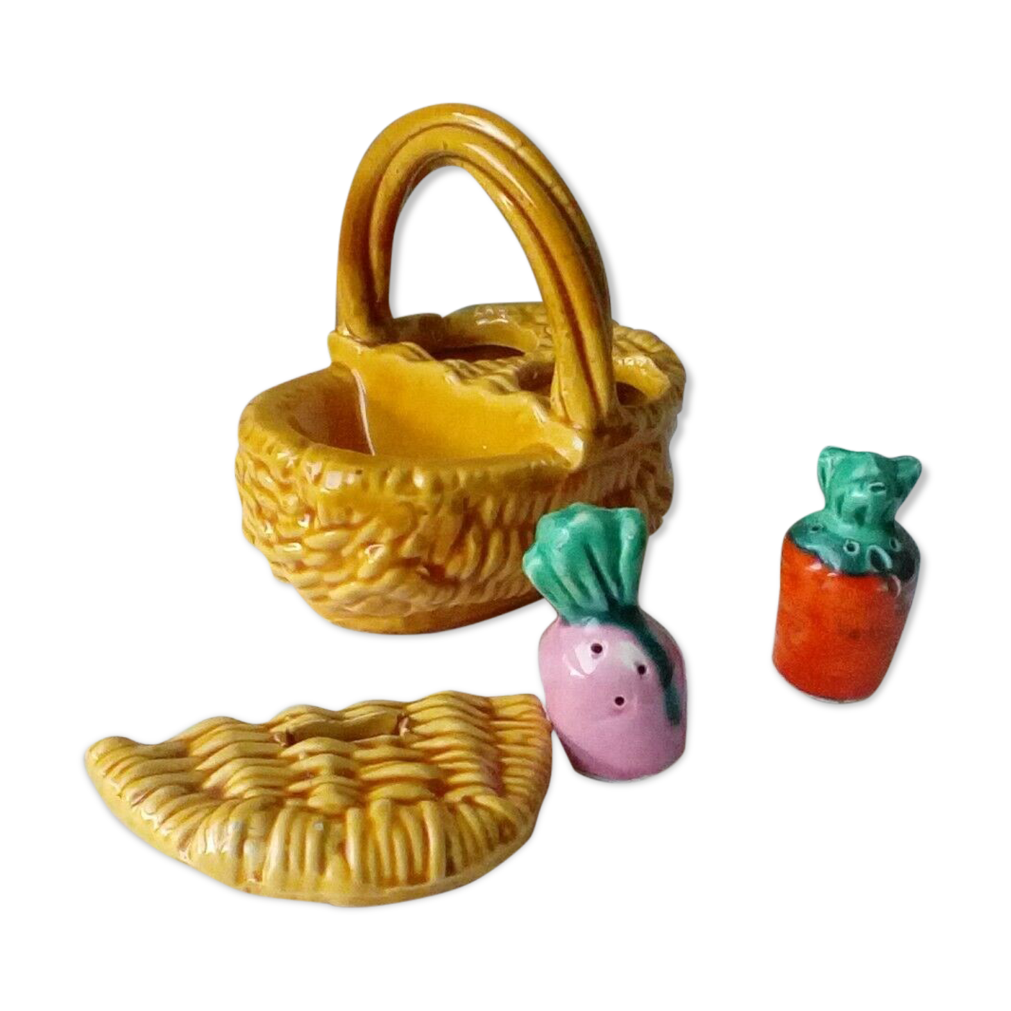 Condiment service slurry basket saliere mustard style vallauris