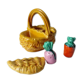 Condiment service slurry basket saliere mustard style vallauris
