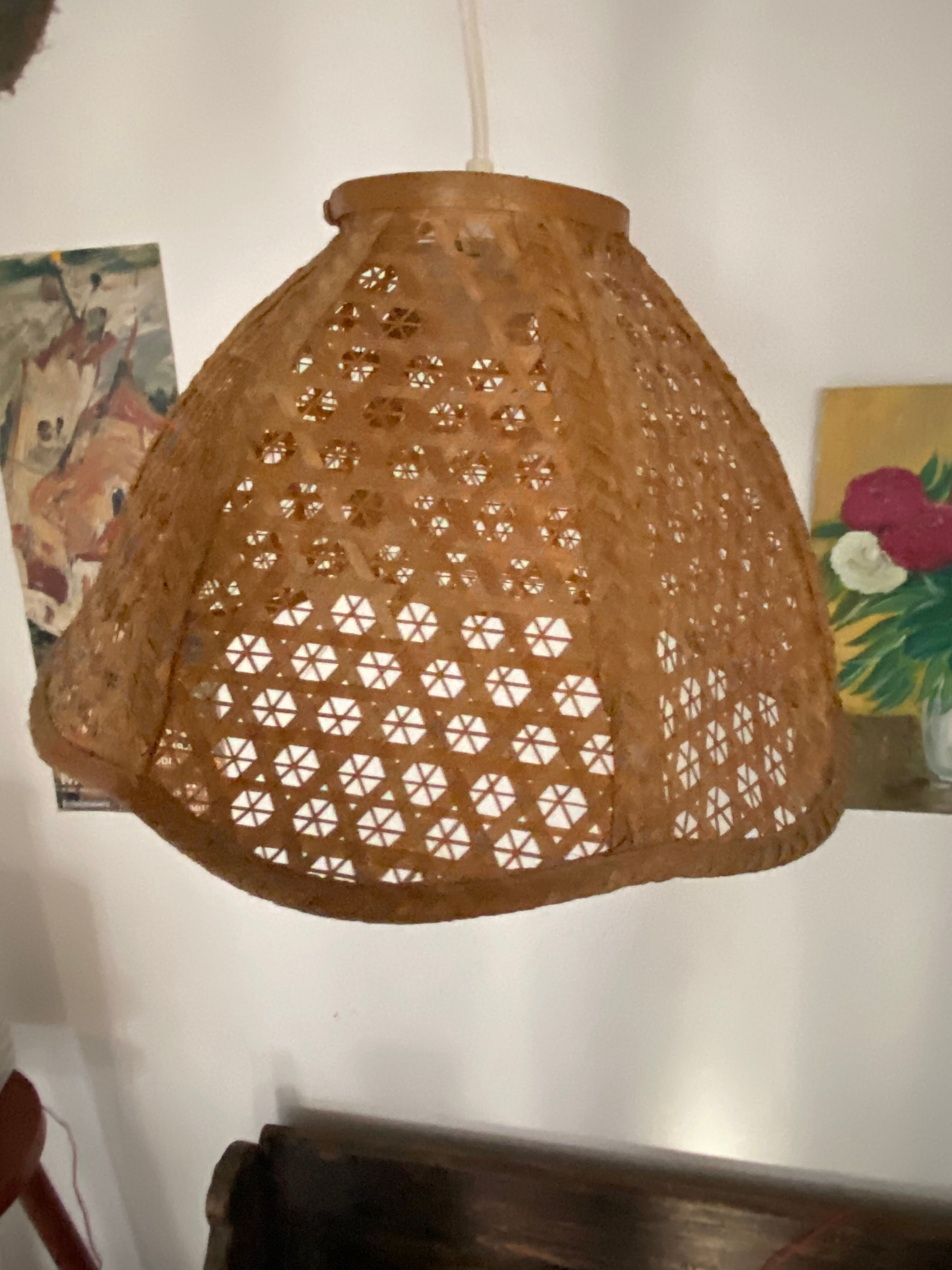 Flower hanging lamp in canning