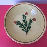 Assiette en terre cuite émaillée Alsace