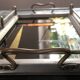Plateau à service Art-Déco – Peinture sous verre & nacre