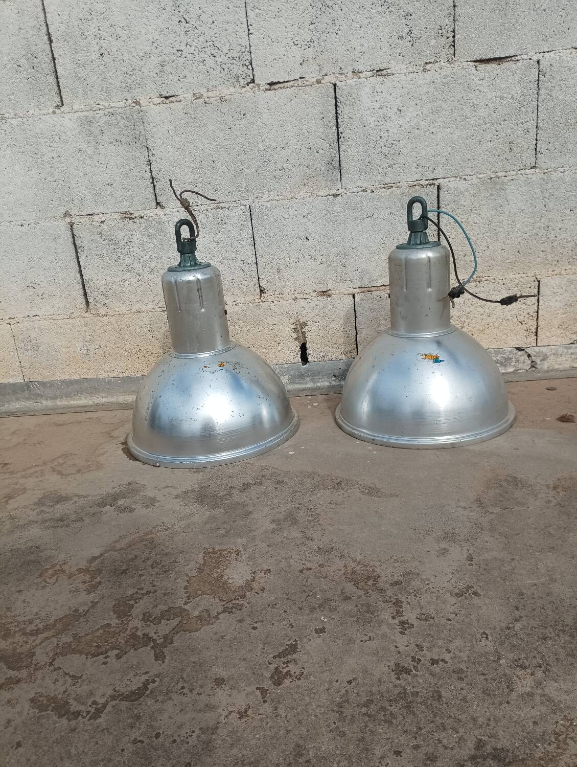 Lampe industrielle XL en aluminium