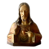 Old Sacred Heart of Jesus bust in plaster