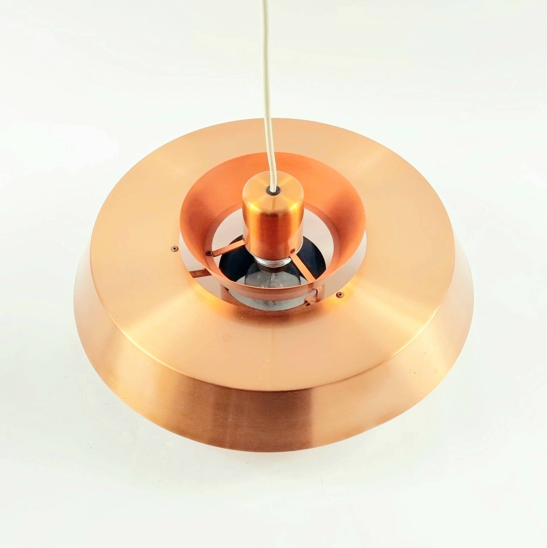 Mid Century Brass Ceiling Light - Jo Hammerborg for Fog & Mørup, Denmark
