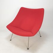 Mid Century Oyster Chair and Ottoman by Pierre Paulin for Artifort, 1960s