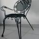 Garden set in wrought iron 60s