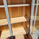 Art Deco 3-door glass bookcase