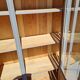Art Deco 3-door glass bookcase