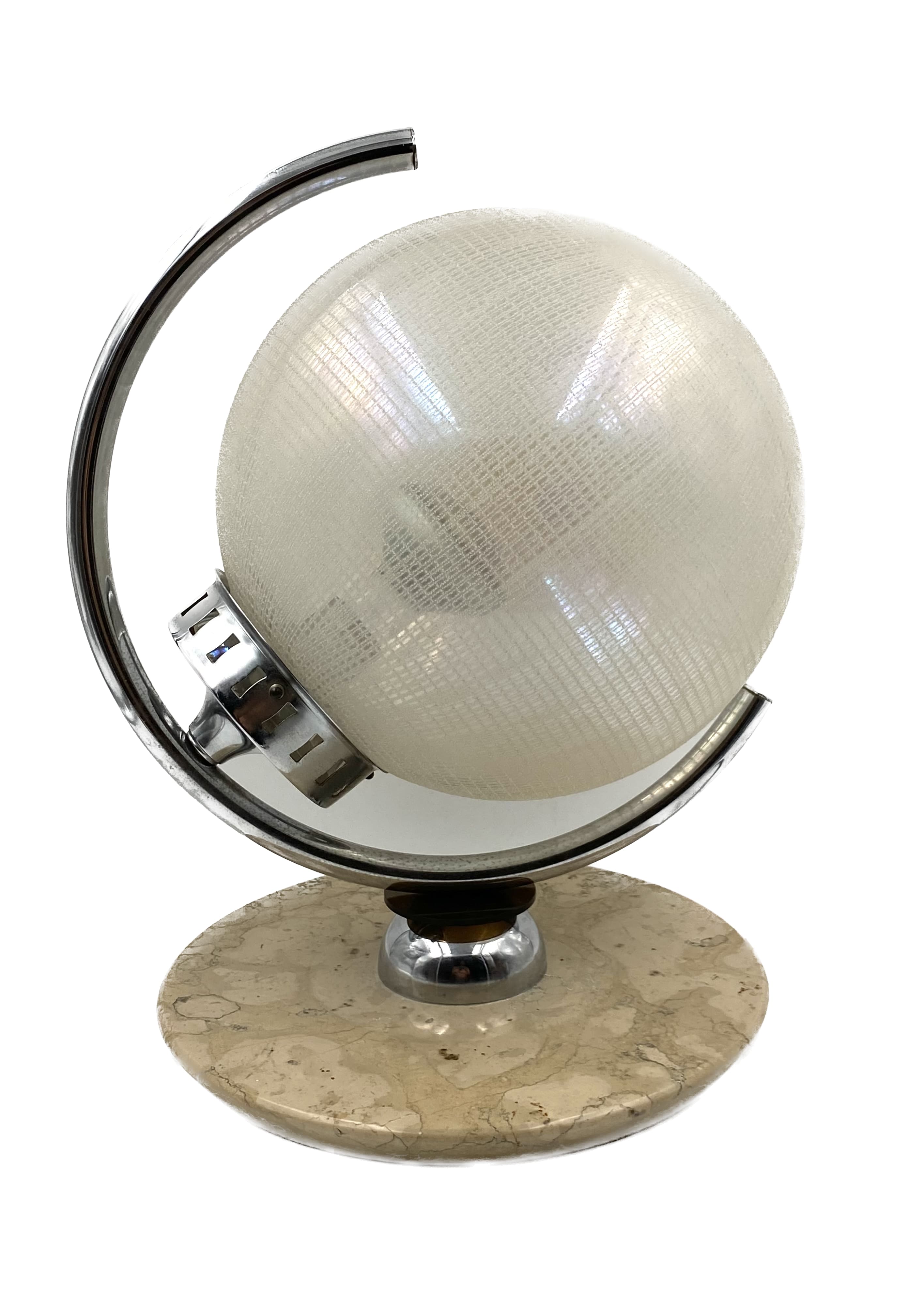 Murano glass spherical table lamp, Mazzega Italy 1970s