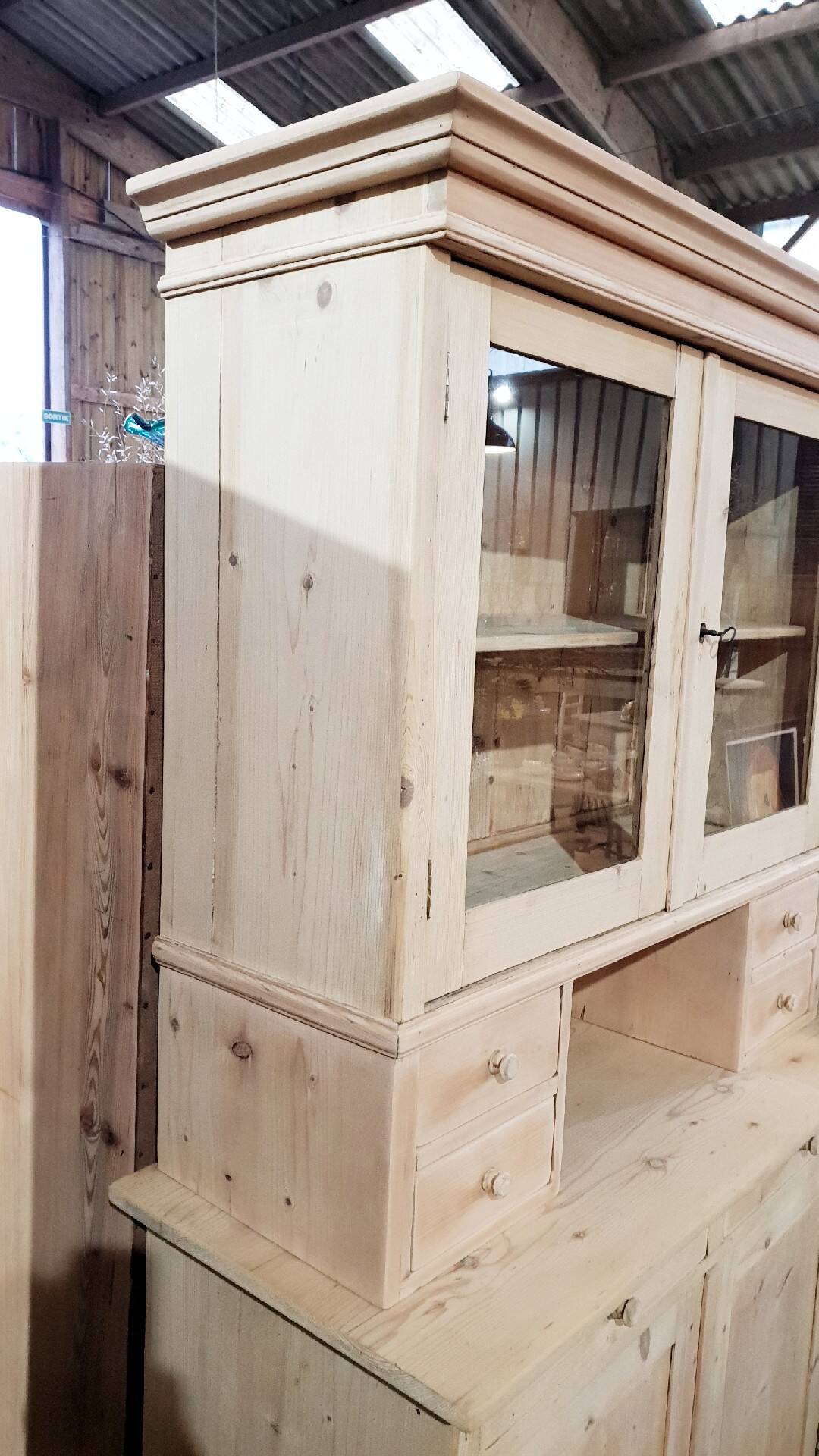 Old sideboard in two parts