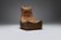 Stunning lounge chair The Rock in brown leather by Gerard Van Den Berg - Montis