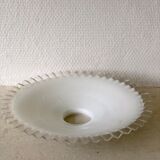 Suspension in white opaline with lace