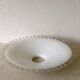 Suspension in white opaline with lace