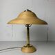 Pencil reed rattan bamboo and brass table lamp, Italy, 1970s