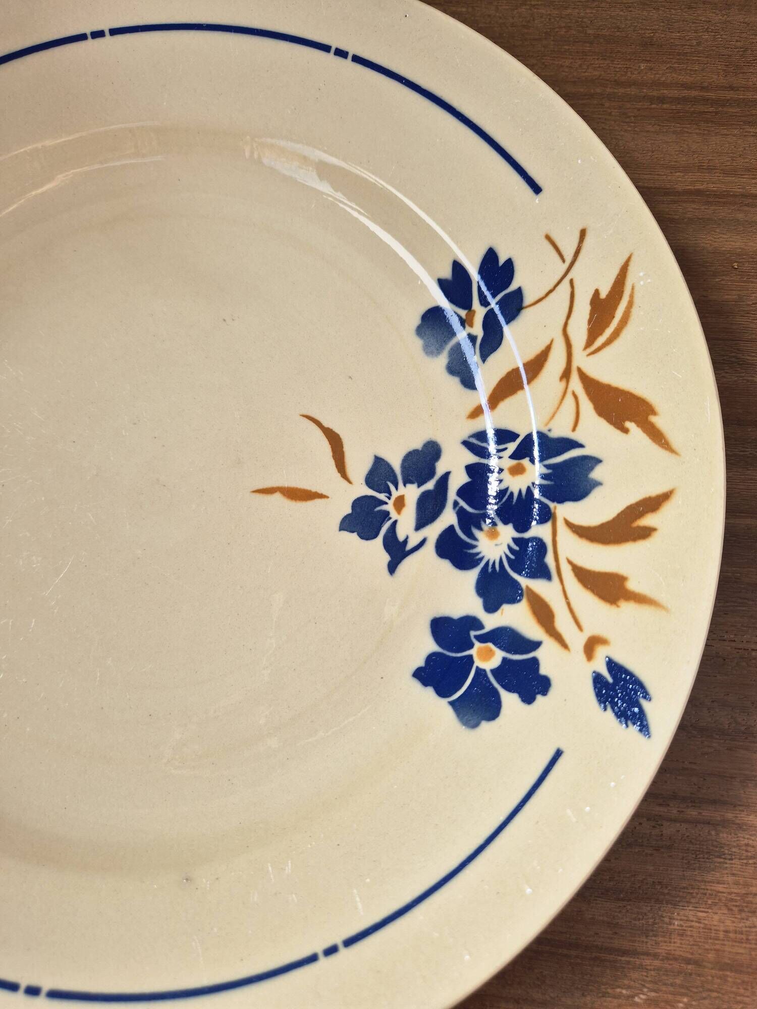 Vintage porcelain plate Badonviller