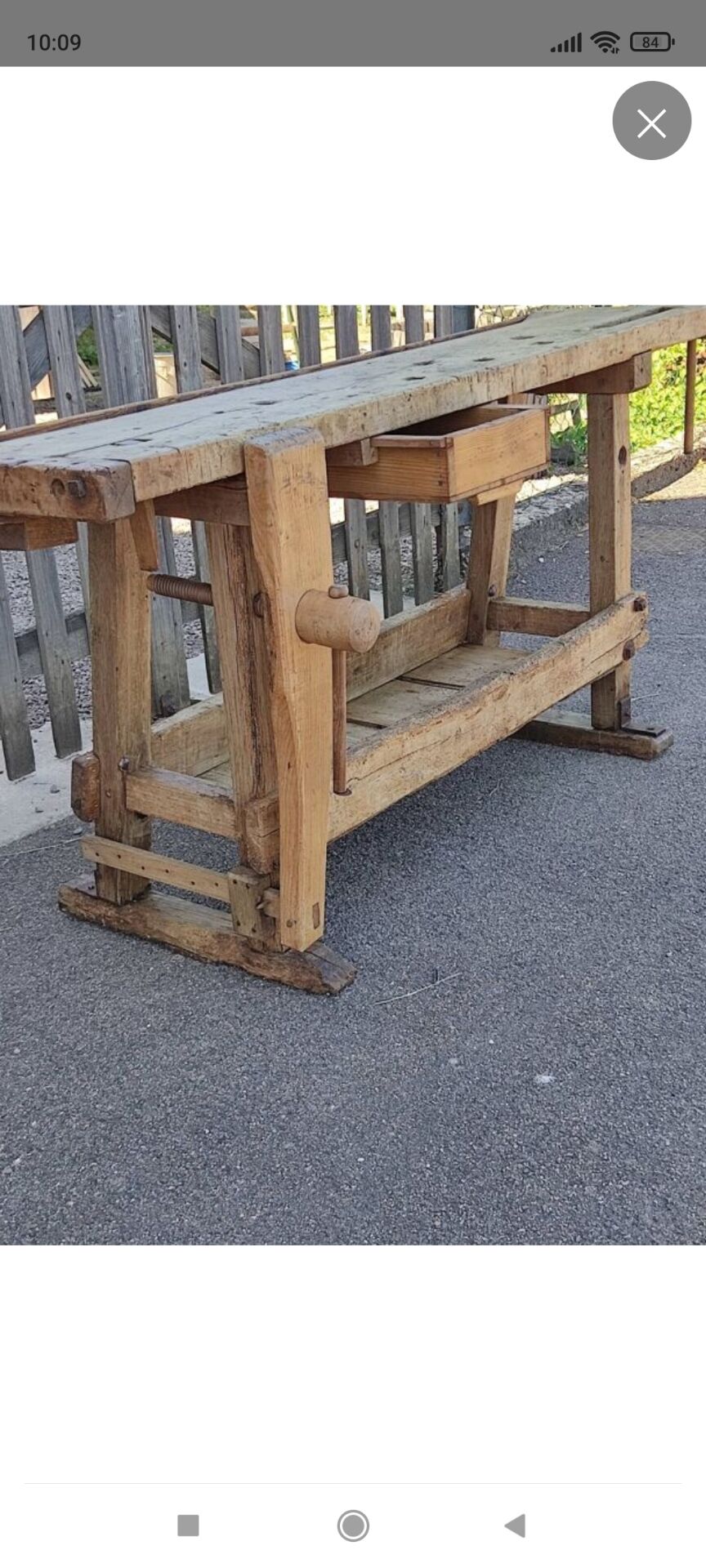 Petit établi d'atelier 