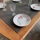 6 vintage floral ceramic dinner plates – retro country style