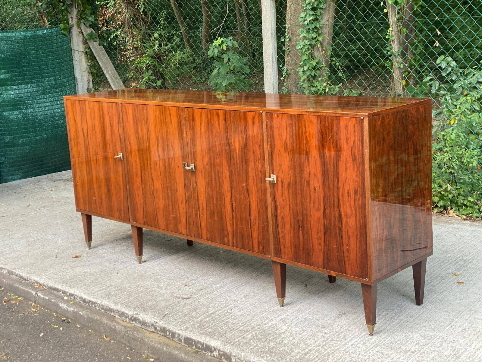 Enfilade scandinave en palissandre des années 1950 230cm