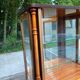 Scandinavian art deco rosewood display cabinet