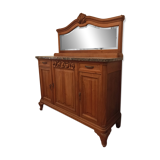 Buffet avec marbre et miroir