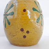 Vintage italian vase 1950 ceramic by aldo londi for bitossi 50s 1950s
