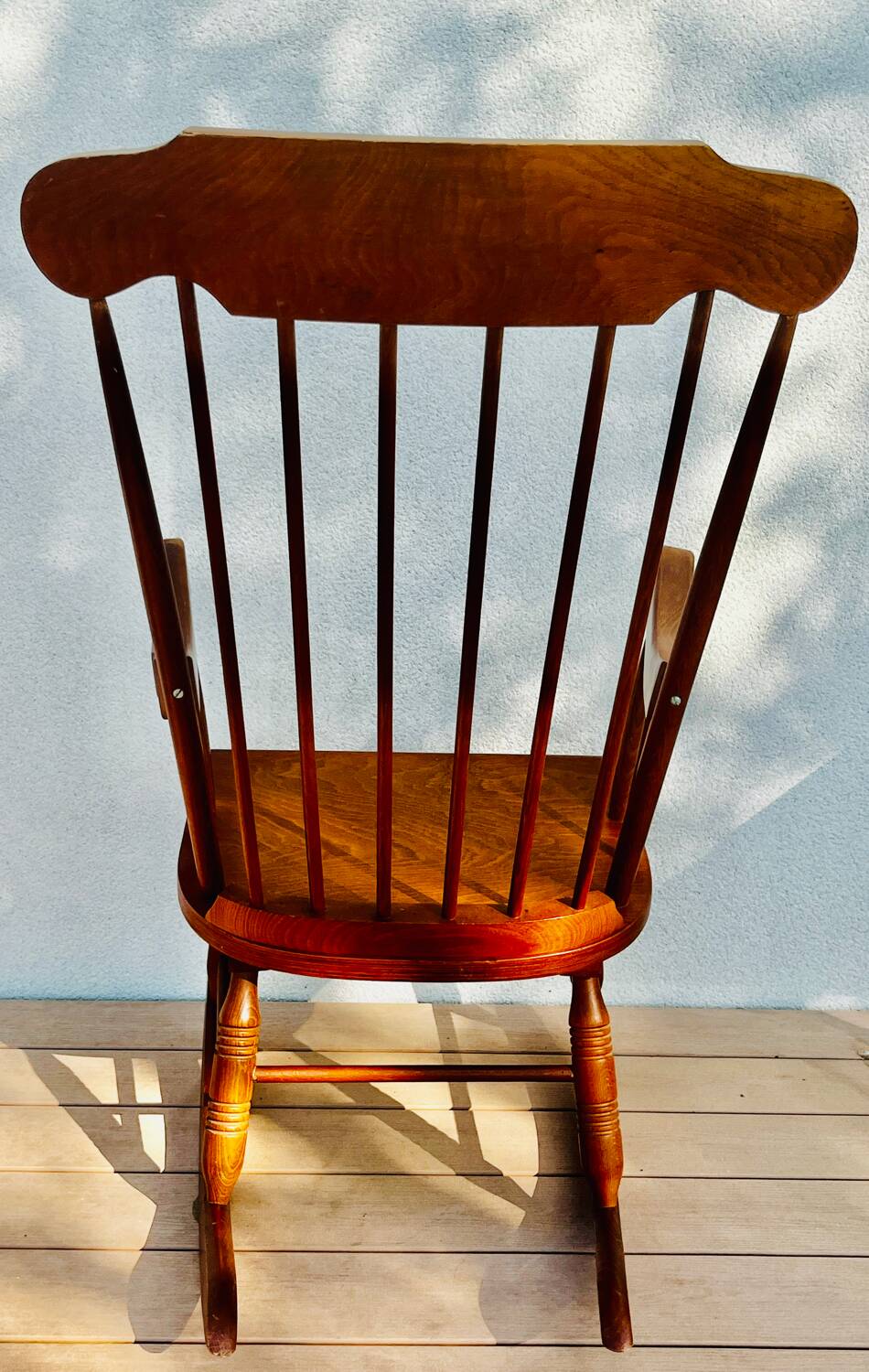 1960 solid wood rocking chair