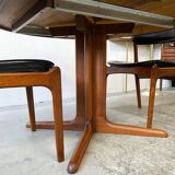 Round Extendable Table, Denmark 1960s/1970s, Mid-C, Vintage