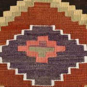 Pink & Brown Turkish Vintage Kilim Runner Rug, 77x387Cm