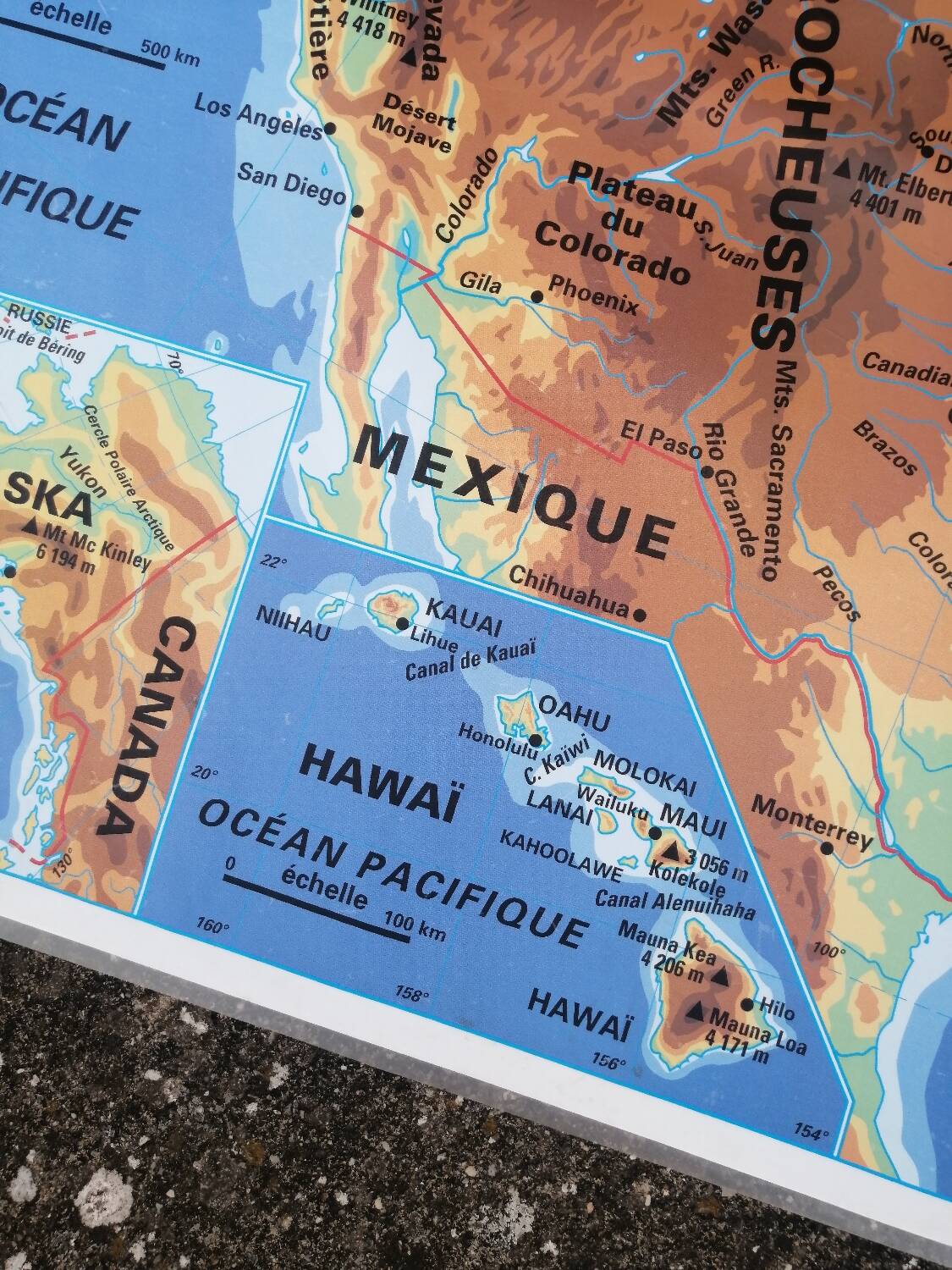 Old vintage MDI United States USA map