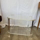70s plexiglass serving trolley