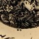 Dessert plate on partridge hunting, Gien 19th century