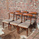 Set of mahogany chairs