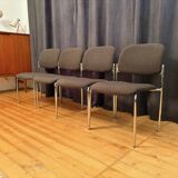 Set of four chairs, 1980s