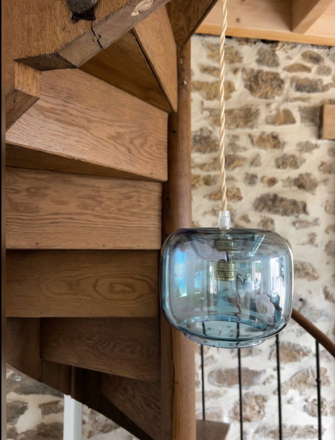 Modern globe pendant light 1970