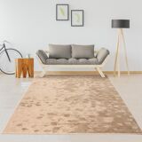 1.6x2.3 m beige and brown wool carpet