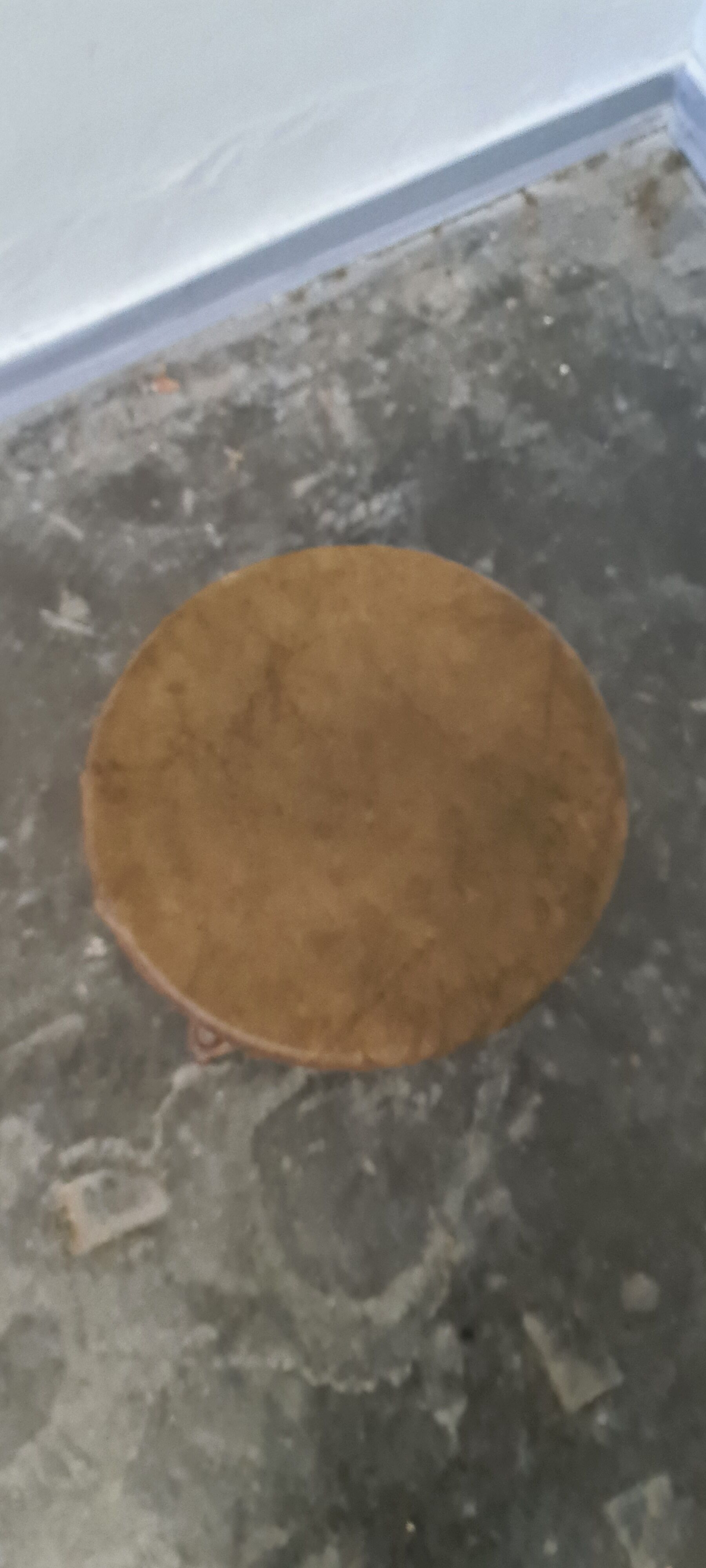 Metal and wood industrial stool