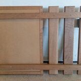 Wall-mounted wardrobe in solid oak