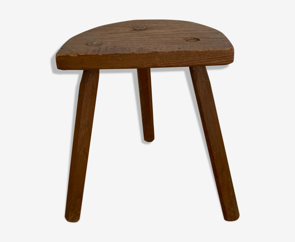 Tabouret tripode bois