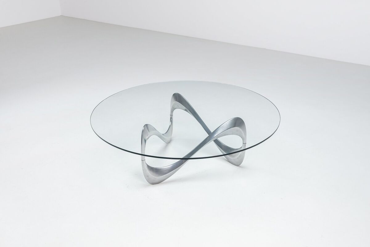 Knut Hesterberg model Snake coffee table Ronald Schmitt Germany 1965