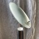 Adjustable frosted glass disc table lamp, France 1990s