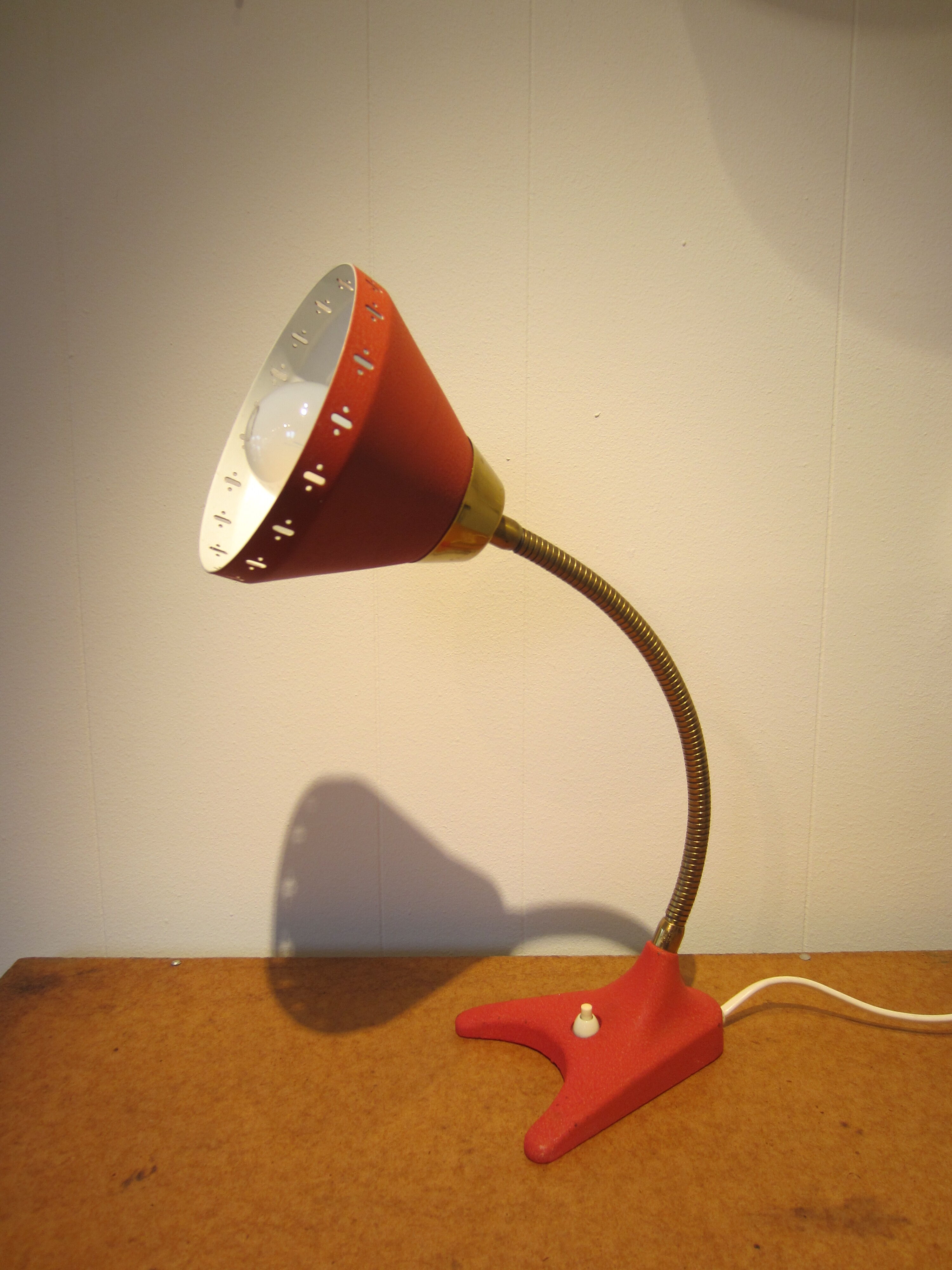 Scandinavian EWÅ articulated lamp for table or wall mounting.