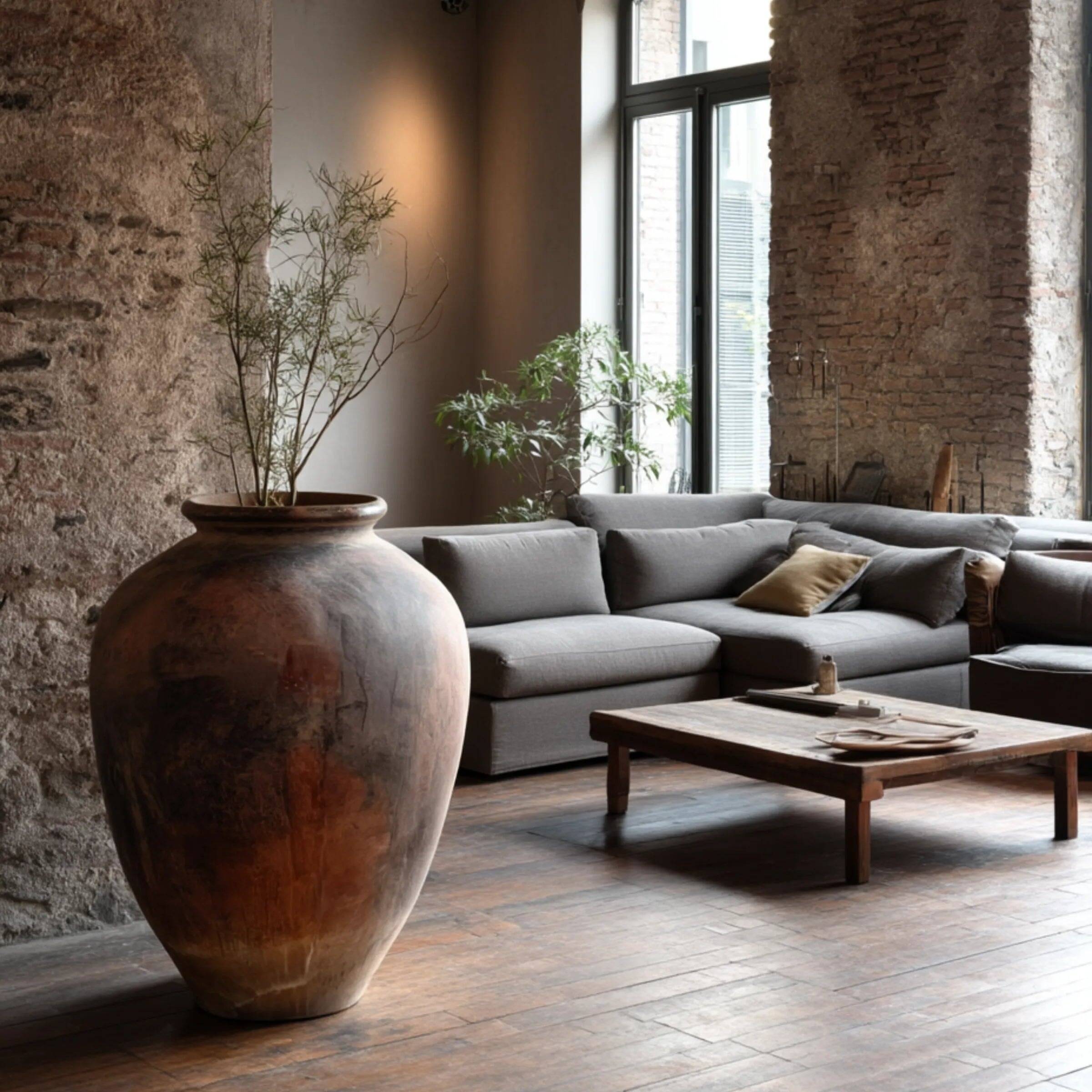 Anaaj - Large Indian terracotta jar no. 1