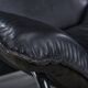 Bauhaus lounge chair in black leather attributed to Johan Bertil Häggström for Swed-Form / Ikea, Sweden, 1970s