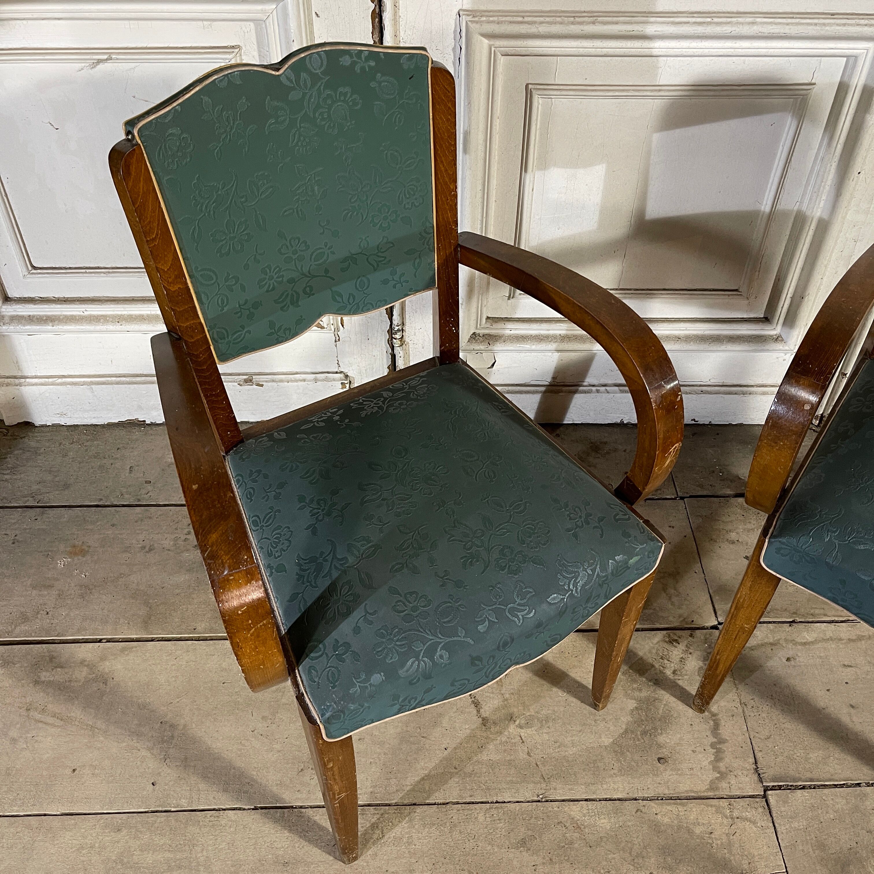 Pair armchair bridge moustache