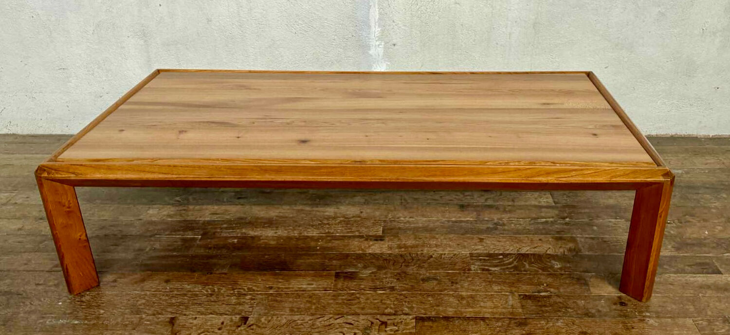 Vintage light wood coffee table from the 1960s