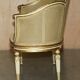 Louis XVI Bergère canapé in gilded wood with double caning