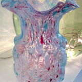 Blue Clichy glass vase