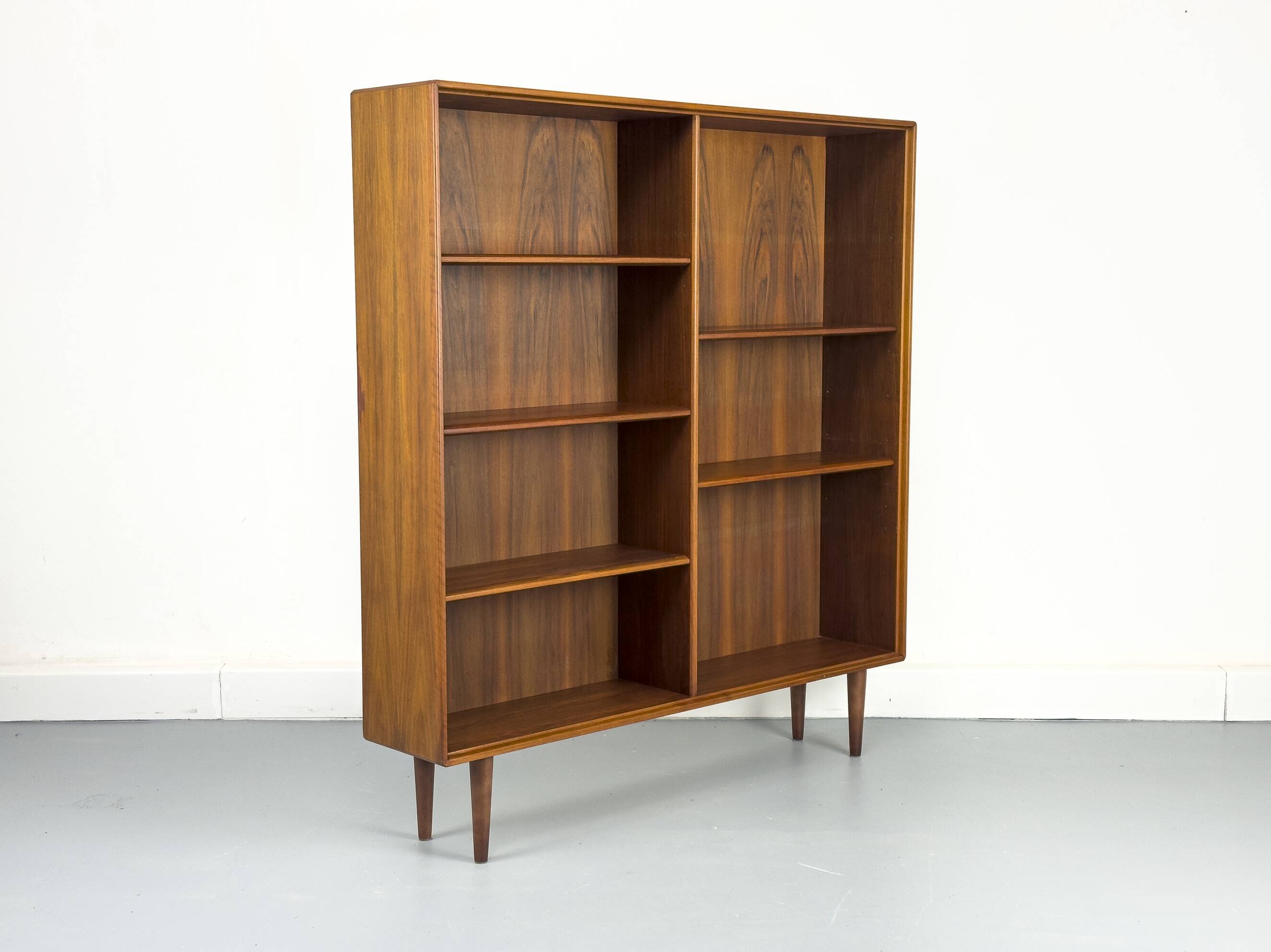 Large Walnut Bookcase by Bertil Fridhagen for Bodafors, 1969
